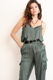 ba&sh |  Satin cami top Clovis | green | Picture 4