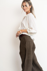 ba&sh :  Cotton embroidered blouse Poeme | natural - img7