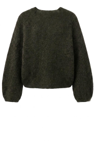 ba&sh |  Alpaca mohair mix cardigan Isaac | green | Picture 1