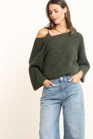 ba&sh |  Alpaca mohair mix cardigan Isaac | green | Picture 2