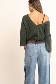 ba&sh |  Alpaca mohair mix cardigan Isaac | green | Picture 5