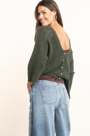 ba&sh |  Alpaca mohair mix cardigan Isaac | green | Picture 6