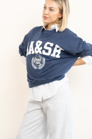 ba&sh |  Sweater with logo Benjamin | blue | Picture 5