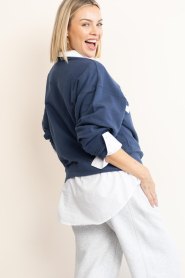 ba&sh |  Sweater with logo Benjamin | blue | Picture 6