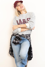 ba&sh |  Sweater with logo Benjamin | grey | Picture 4