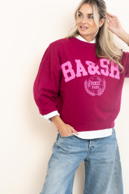 ba&sh |  Sweater with logo Benjamin | pink | Picture 4