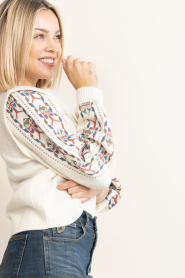 ba&sh |  Cardigan with  Azteca print Elda | natural | Picture 5