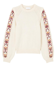 ba&sh |  Cardigan with  Azteca print Elda | natural | Picture 1
