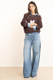 ba&sh |  Sweater with logo Bart | brown | Picture 3