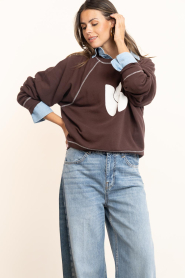 ba&sh |  Sweater with logo Bart | brown | Picture 4