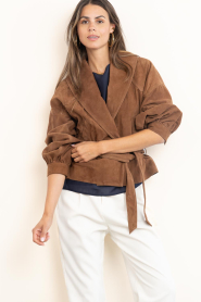 ba&sh |  Suède short trench Manon | camel | Picture 5