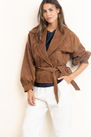 ba&sh |  Suède short trench Manon | camel | Picture 6