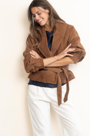 ba&sh |  Suède short trench Manon | camel | Picture 4