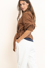 ba&sh |  Suède short trench Manon | camel | Picture 7