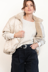 Deblon |  Reversible teddy bodywarmer Hazel | natural | Picture 4