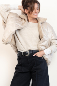 Deblon |  Reversible teddy bodywarmer Hazel | natural | Picture 5