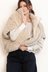Deblon |  Reversible teddy bodywarmer Hazel | natural | Picture 2