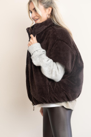 Deblon |  Reversible teddy bodywarmer Hazel | brown | Picture 5