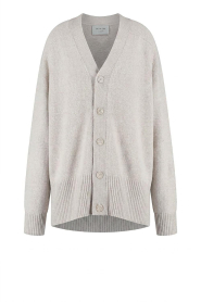 Deblon |  Oversized wool blend cardigan Florence | grey | Picture 1