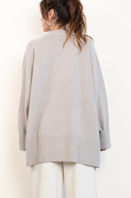 Deblon |  Oversized wool blend cardigan Florence | grey | Picture 9