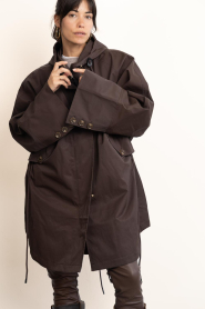 Deblon | Rain trenchcoat Courtney | bruin | Afbeelding 4