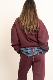 Deblon |  half zip sweater Nelle | burgundy | Picture 7