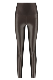 Deblon |  Shine legging high waistband | brown | Picture 1