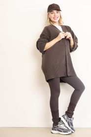 Deblon :  Classic leggings high waistband | dusk brown - img5