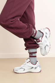 Deblon :  Socks with logo | burgundy - img2