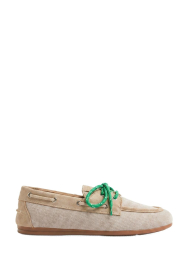 Posa |  Corduroy boat loafers | taupe | Picture 1