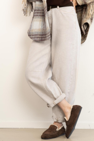 Posa |  Square boat loafer with fur Penny | brown | Picture 4