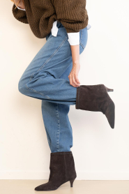 Toral |  Suede slouchy boots Maeve | brown | Picture 2