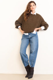 Toral |  Suede slouchy boots Maeve | brown | Picture 3