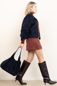 Toral :  High croco boots Simone | brown - img4
