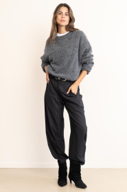Second Female |  Pinstripe barrel pants Vienne | blue | Picture 2