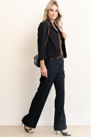 Second Female |  Fitted cropped blazer Sella | black | Picture 4
