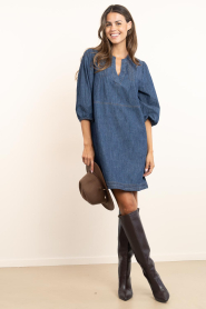 Second Female |  Denim dress Evana | blue | Picture 4