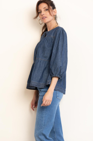 Second Female |  Denim blouse Evana | blue | Picture 6