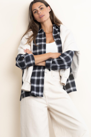 Second Female :  Checked blouse Genola | blue - img2