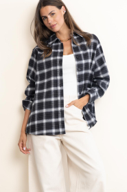 Second Female :  Checked blouse Genola | blue - img5