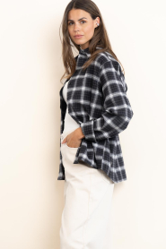 Second Female :  Checked blouse Genola | blue - img7