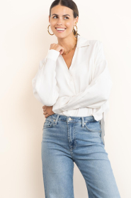 Second Female :  Plain blouse Timeline | white - img2