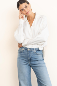 Second Female :  Plain blouse Timeline | white - img4