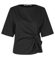 Second Female |  T-shirt with knot detail Arkai | black