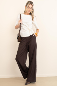 Second Female |  T-shirt with knot detail Arkai | natural | Picture 3