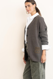 Second Female :  Maxi cardigan Alpha | grey - img6