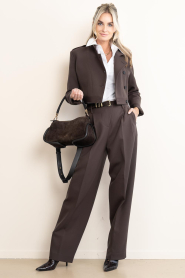 IRO |  Fine pleated trousers Ascend | brown | Picture 2