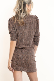 IRO |  Lurex mini skirt with pleated detail Yield | rose gold | Picture 8