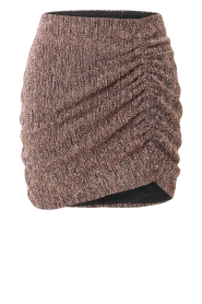 IRO |  Lurex mini skirt with pleated detail Yield | rose gold | Picture 1