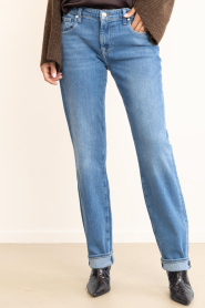 7 For All Mankind :  Slim fit stretch jeans Coastline | blue - img5